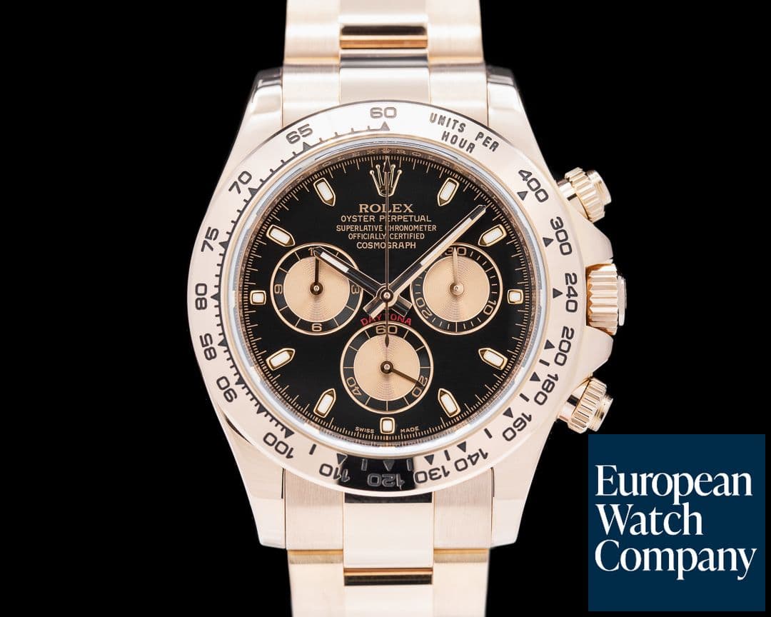 Image of Rolex Daytona Everose 116505 Black Dial 18K Rose Gold / Bracelet