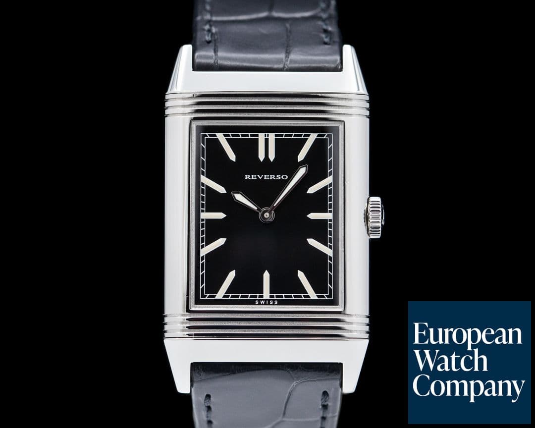 Image of Jaeger LeCoultre Grande Reverso Tribute to 1931 Ultra Thin SS Black Dial