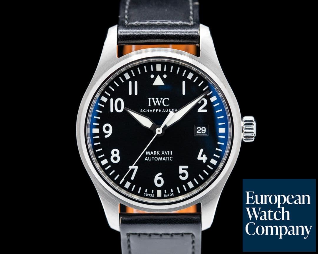 Image of IWC Mark XVIII Black Dial SS 