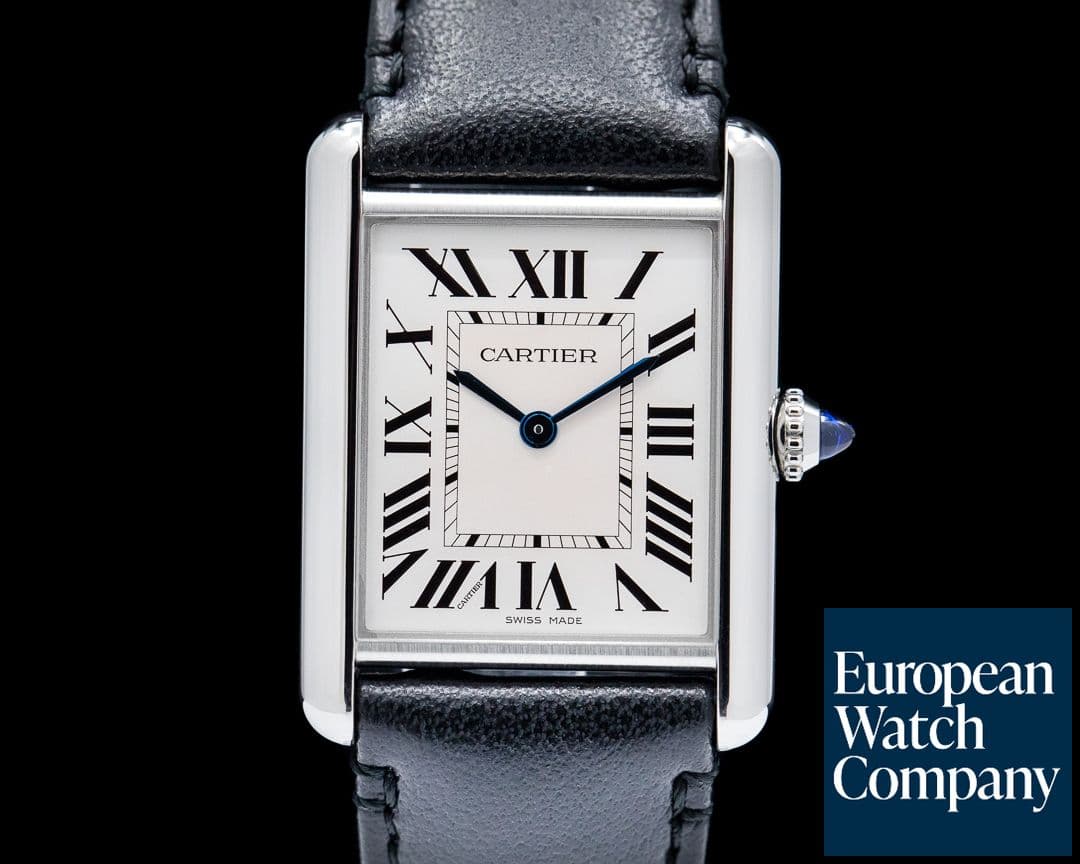 Image of Cartier Tank Must Solarbeat SS White Roman Dial RARE