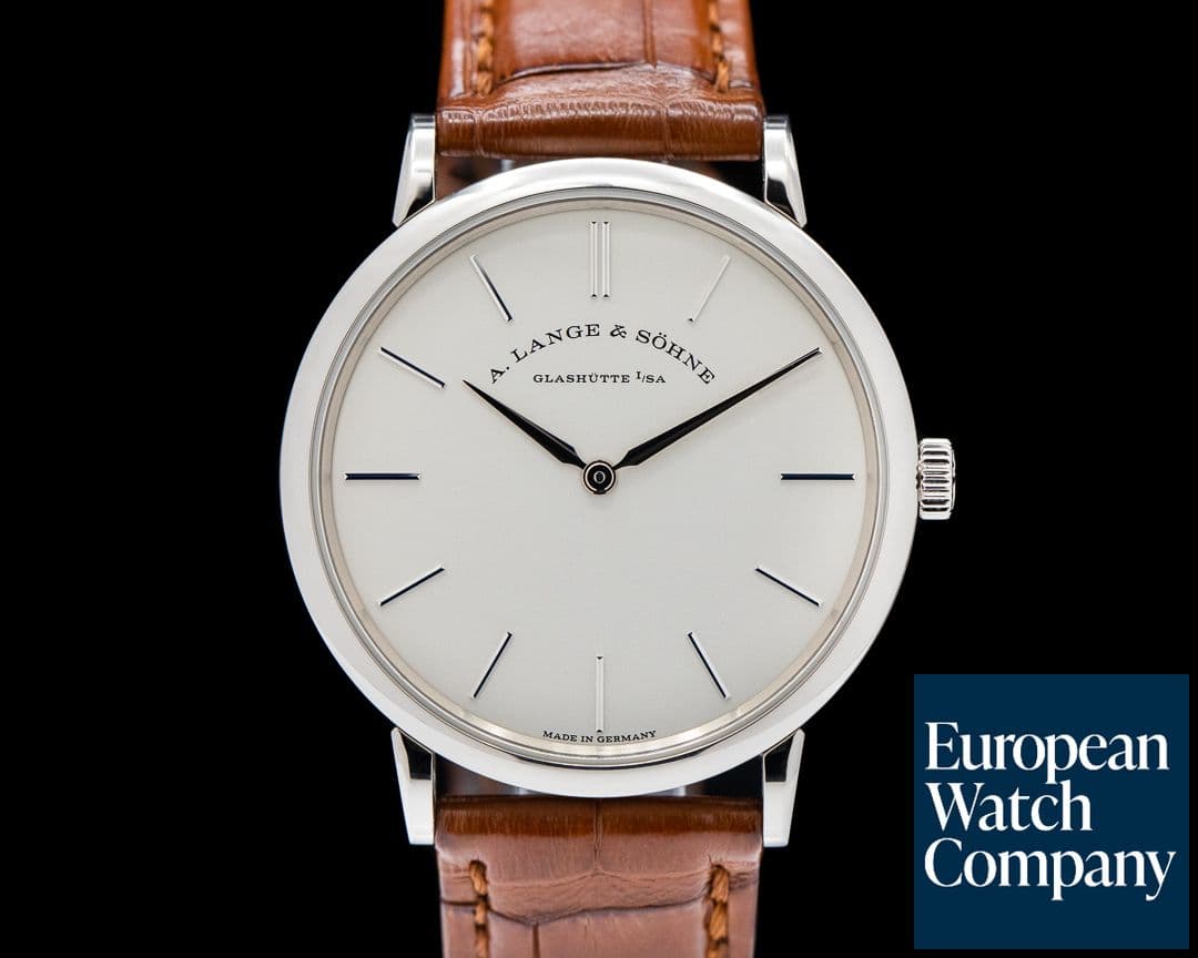 Image of A. Lange and Sohne Saxonia Thin 37mm Manual Wind 201.027 18K White Gold