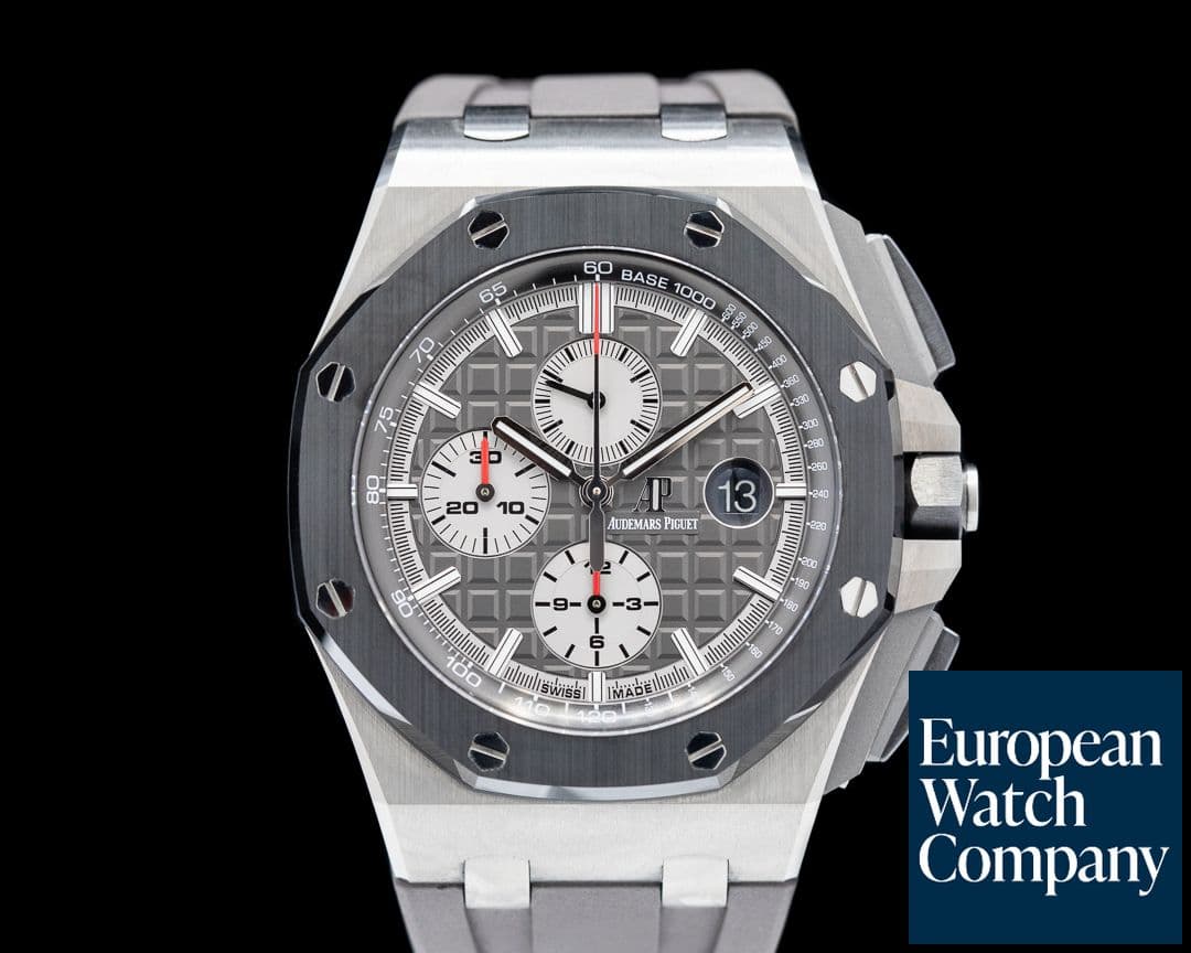 Image of Audemars Piguet 26400I0 Royal Oak Offshore Black Ceramic Bezel Titanium / Rubber