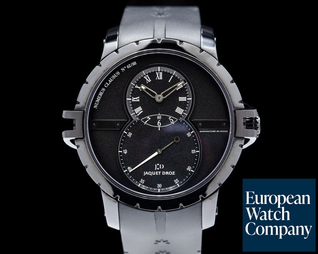 Image of Jaquet Droz Grande Seconde Ceramique Black Dial J029038410