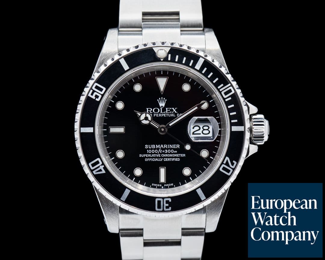 Image of Rolex Submariner 16610 Date SS Sharp