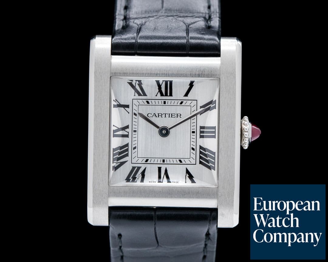 Image of Cartier Privee Collection Tank Normale WGTA0109 Platinum UNWORN
