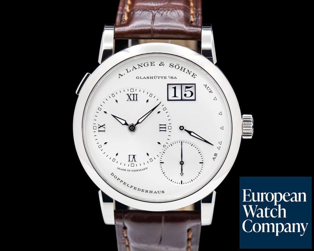 Image of A. Lange and Sohne Lange 1 191.039 18K White Gold Silver Dial 