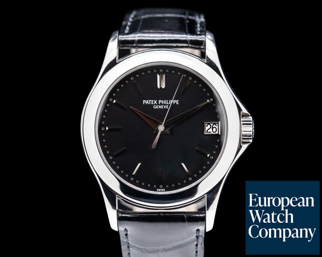 Image of Patek Philippe Calatrava 5107P Automatic Platinum Black Dial RARE