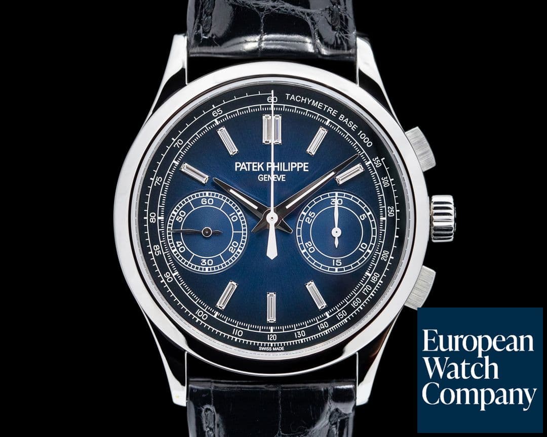 Image of Patek Philippe Chronograph Platinum 5170P Blue Diamond Dial