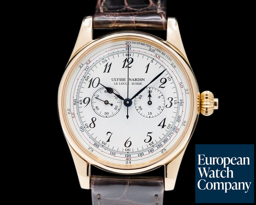 Image of Ulysse Nardin Single Button Chronograph White Dial 36.5MM 