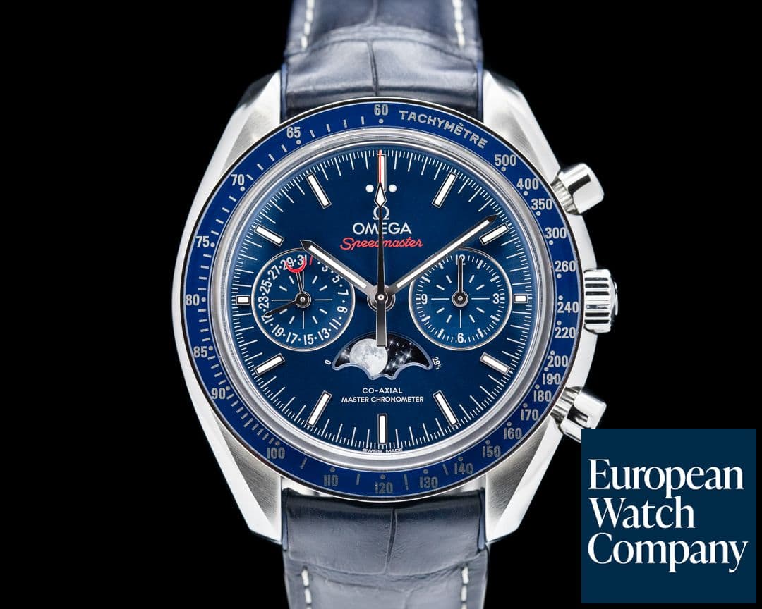 Image of Omega Speedmaster Automatic Moon Blue Dial