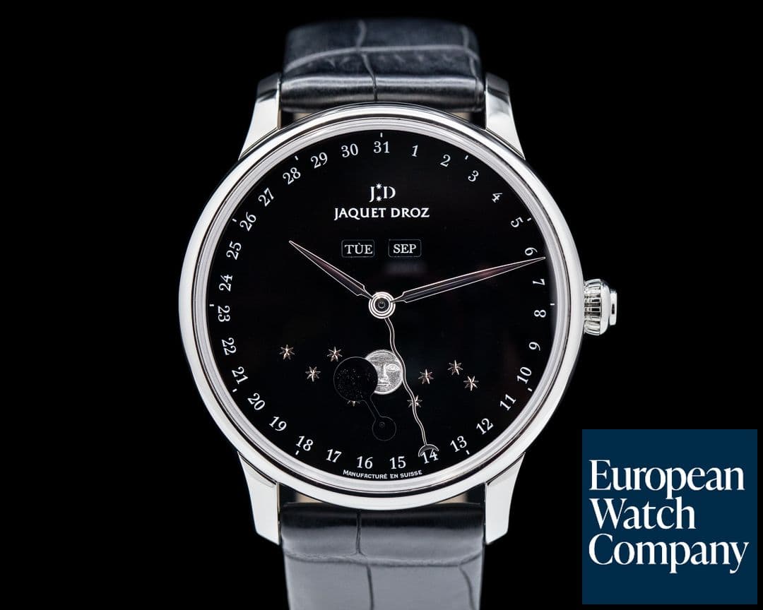 Image of Jaquet Droz Astrale Eclipse Black Dial SS 
