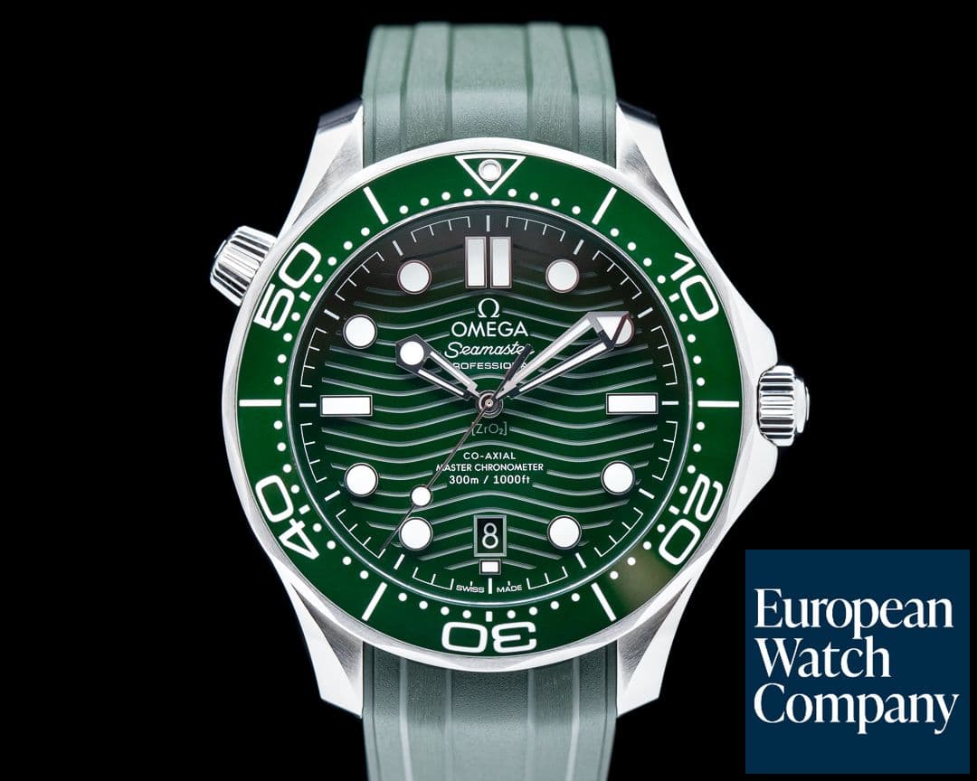 Image of Omega Seamaster Green dial Diver 300M Co-Axial Master Chronometer Ceramic 2023