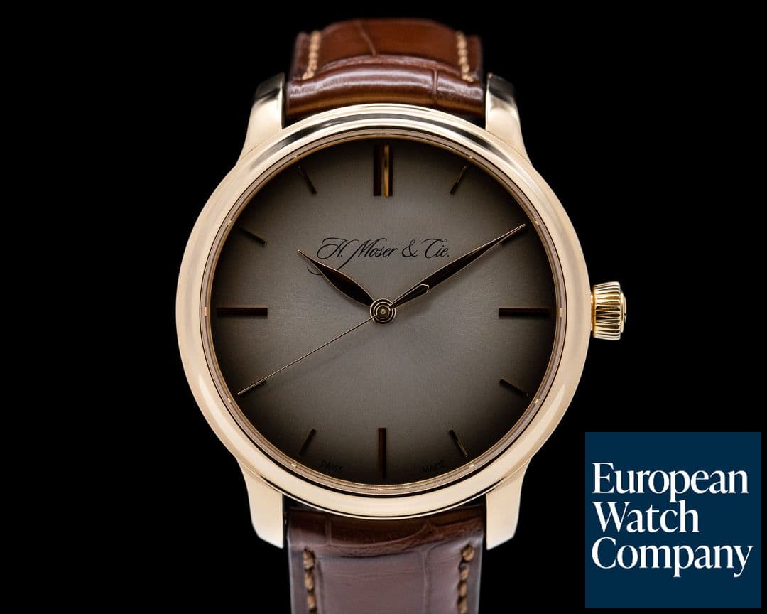 Image of H. Moser and Cie. Monard Centre Seconds 18k RG Fume Dial