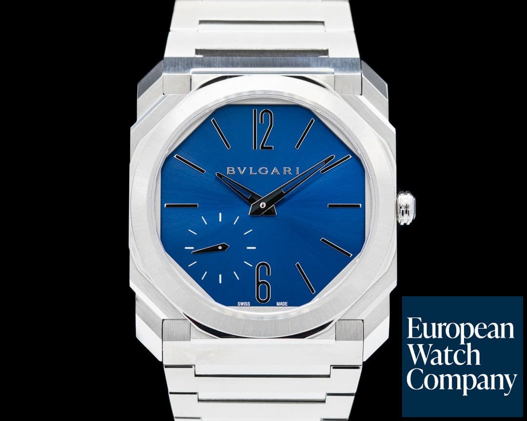Image of Bulgari Octo Finissimo Extra Thin SS Blue Dail 40MM