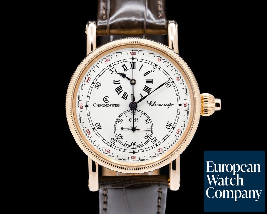 Image of Chronoswiss Chronoscope Monopusher Chronograph 18k RG LIMITED