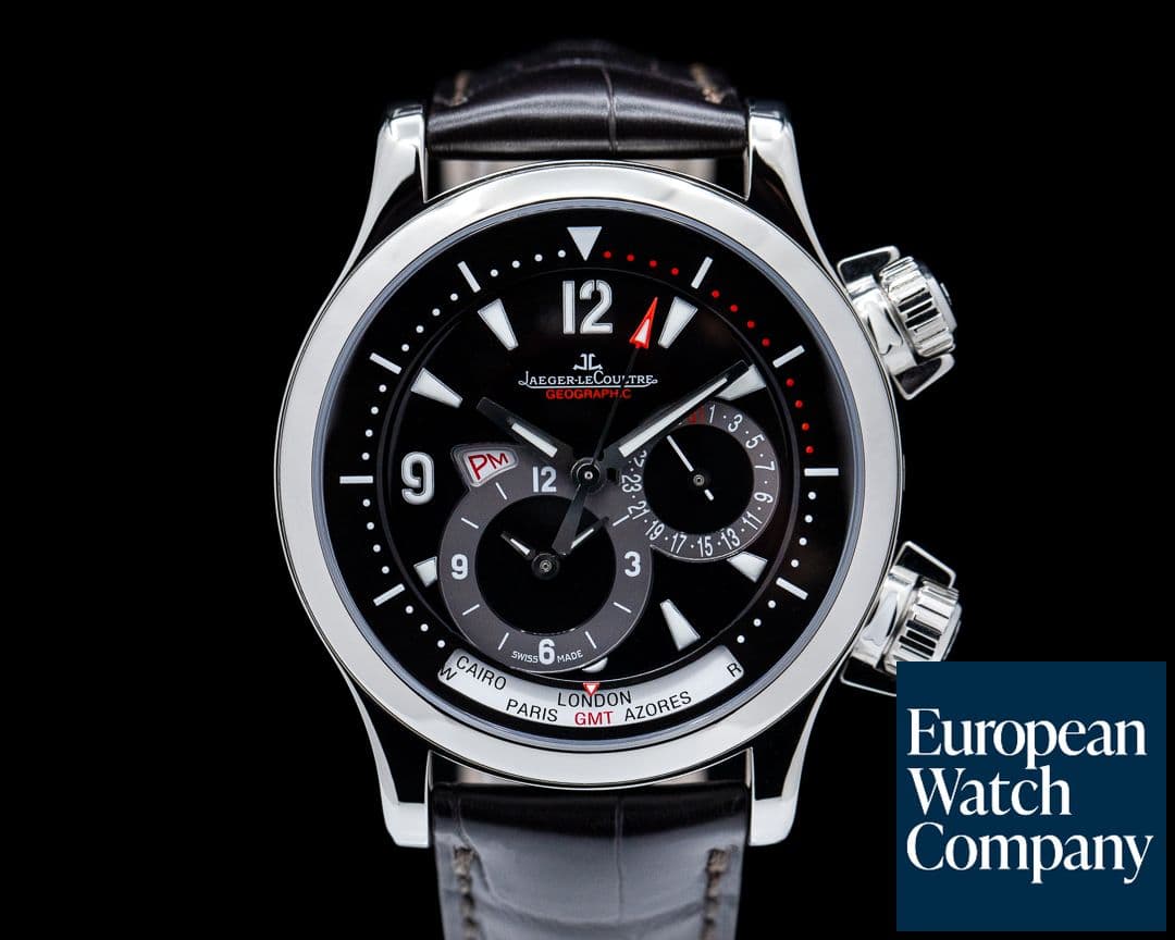 Image of Jaeger LeCoultre Master Compressor Geographic SS Black dial