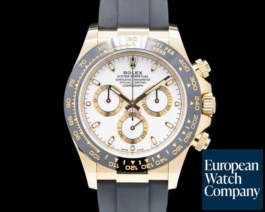 Image of Rolex Daytona 116518LN White Dial 18K Yellow Gold / Rubber 2020