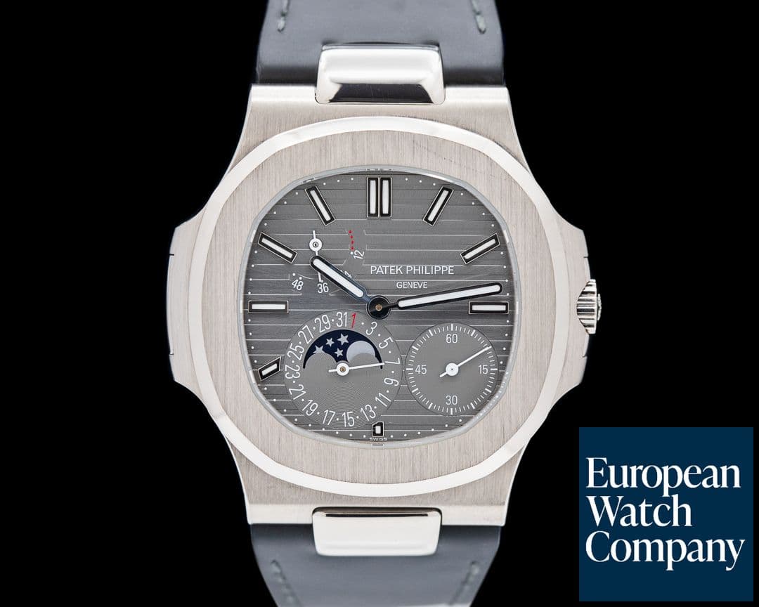 Image of Patek Philippe Nautilus 5712G Power Reserve Moonphase 18K White Gold