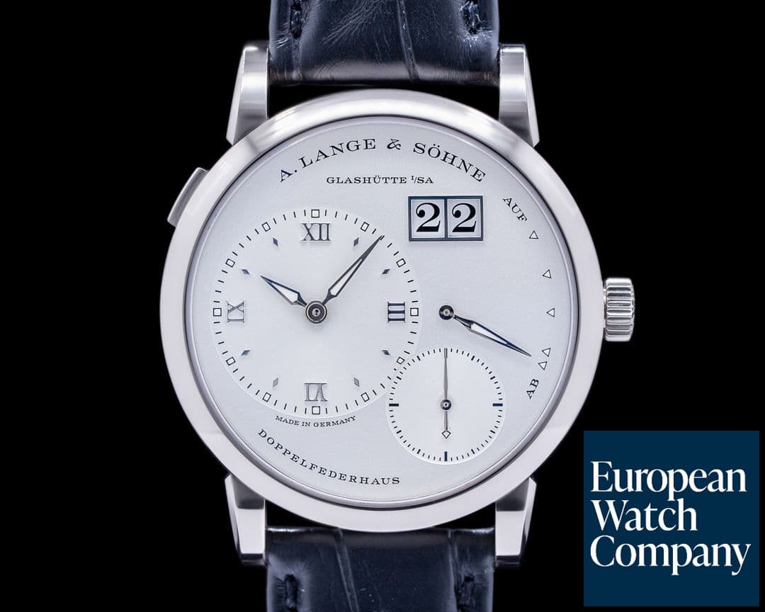 Image of A. Lange and Sohne Lange 1 191.039 18K White Gold Silver Dial 