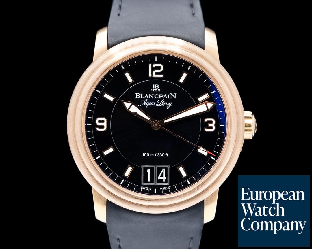 Image of Blancpain Aqualung Big Date 18K RG Deployant