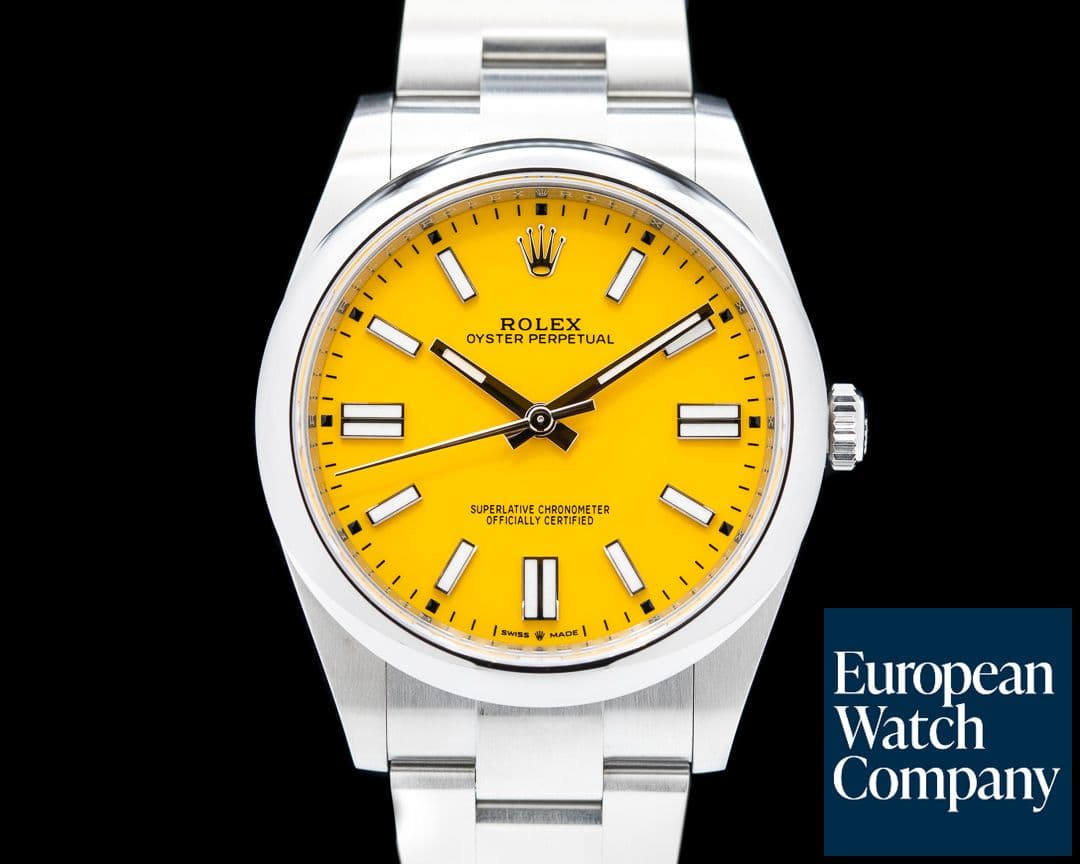 Image of Rolex Oyster Perpetual 124300 41mm SS / Yellow Dial 