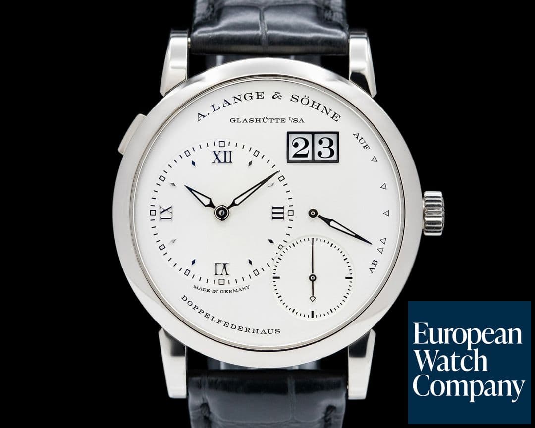 Image of A. Lange and Sohne Lange 1 18K White Gold Silver Dial NEW MOVEMENT