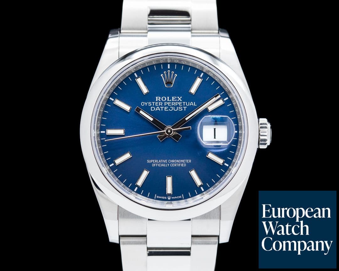 Image of Rolex Datejust 126200 Blue Stick Dial / Oyster Bracelet 2022