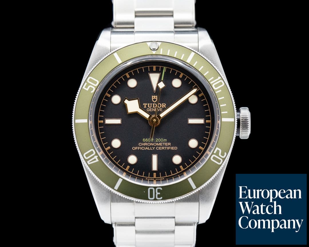 Image of Tudor Tudor Heritage 79230G Black Bay Harrods Green SS