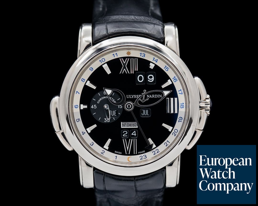Image of Ulysse Nardin GMT +/- Perpetual Calendar 18K White Gold LIMITED