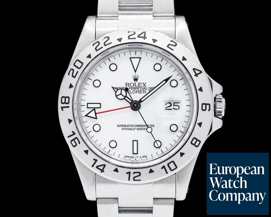 Image of Rolex Explorer II "Polar" 16570 White Dial SS.