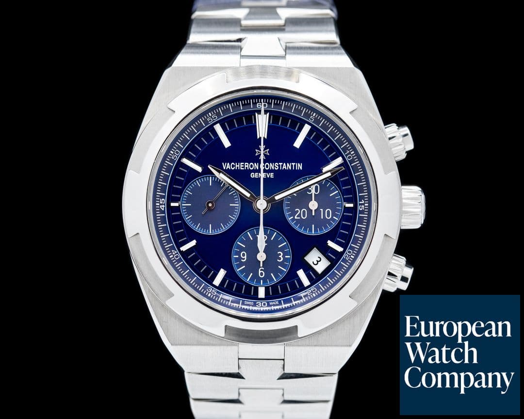 Image of Vacheron Constantin Overseas Chronograph 5500V Blue Dial SS FULL SET 