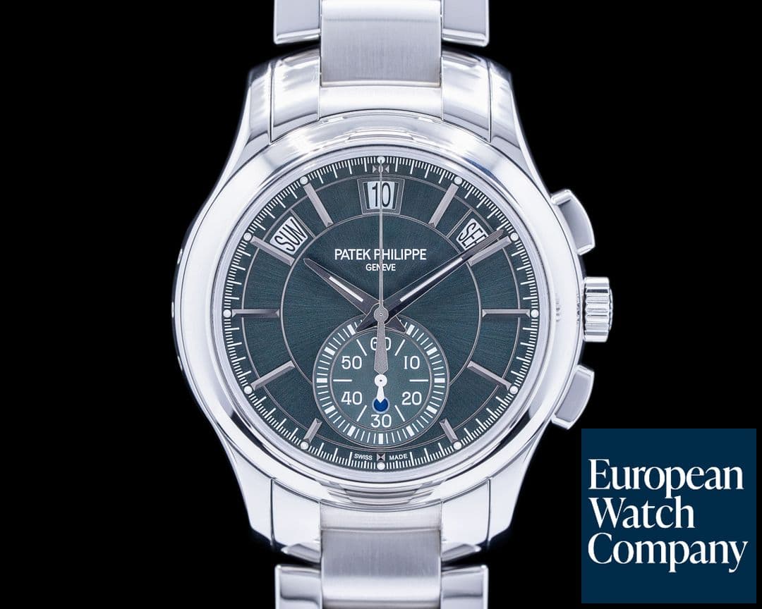 Image of Patek Philippe 5905/1A Chronograph Annual Calendar Green Dial SS 