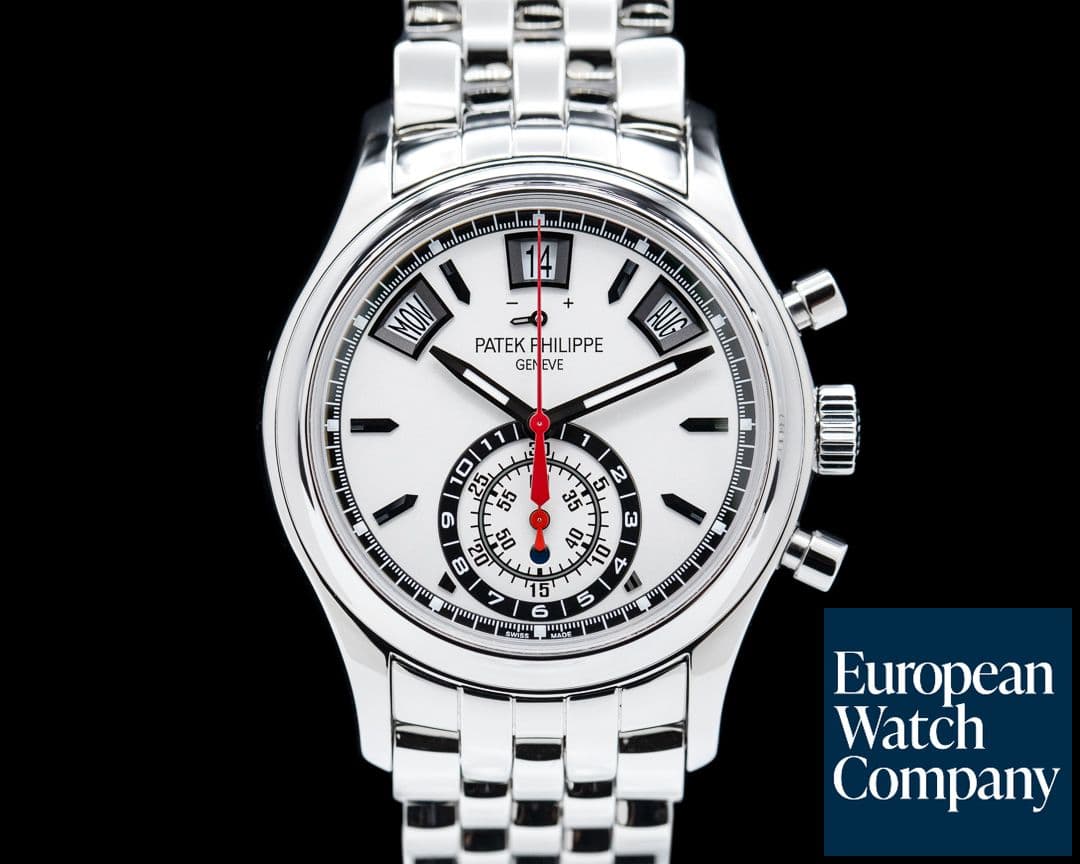 Image of Patek Philippe Annual Calendar 5960 Chronograph SS Silver Dial