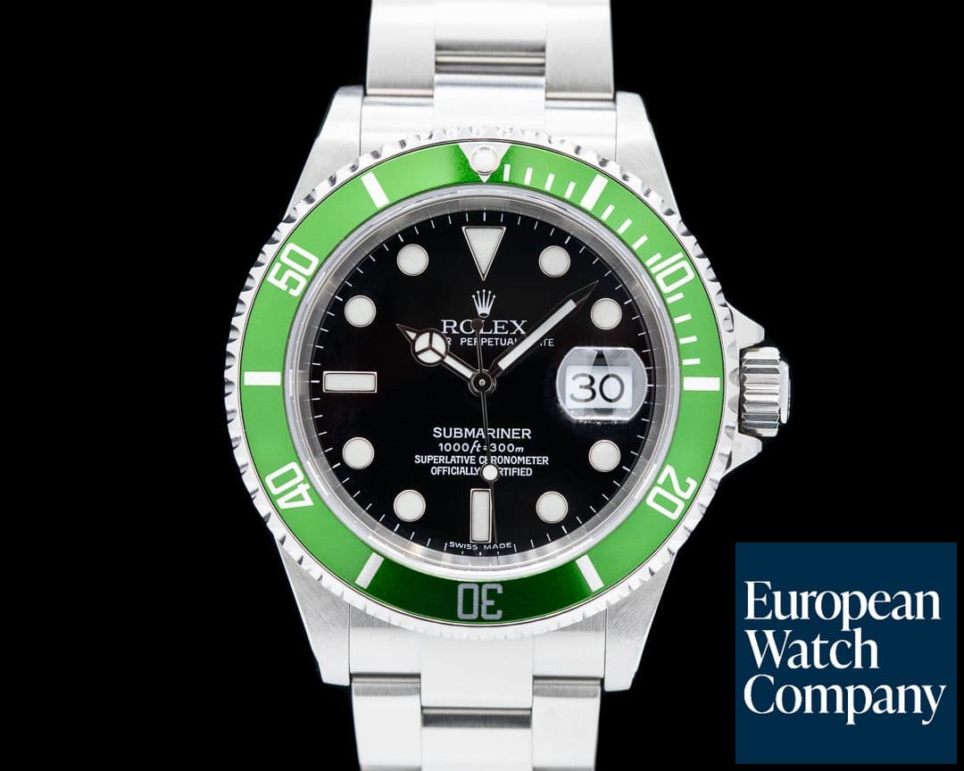 Image of Rolex Submariner 50th Anniversary SS Green Bezel 