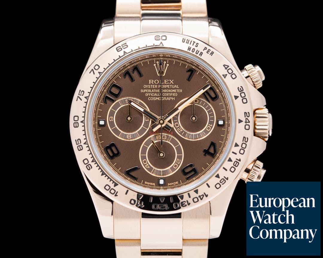 Image of Rolex Daytona 116505 Slate Chocolate Racing Dial 18K Rose Gold