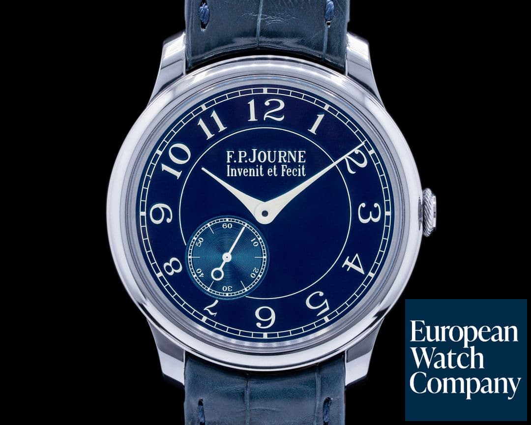 Image of F. P. Journe Chronometre Bleu Tantalum Blue Dial 