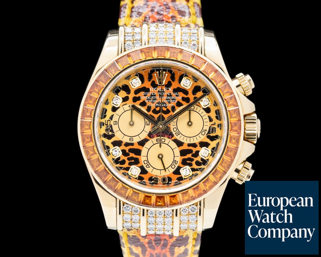 Image of Rolex Cosmograph Daytona 116598 SACO "LEOPARD" 18K FULL SET