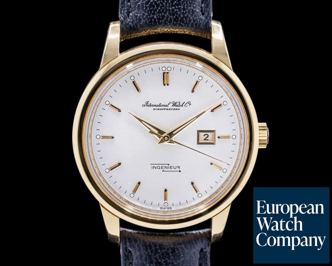 Image of IWC Vintage Ingenieur 18K Yellow Gold Silver Dial 