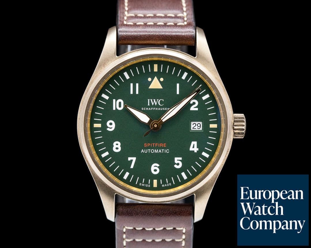 Image of IWC Spitfire IW326802 Automatic Bronze Green Dial