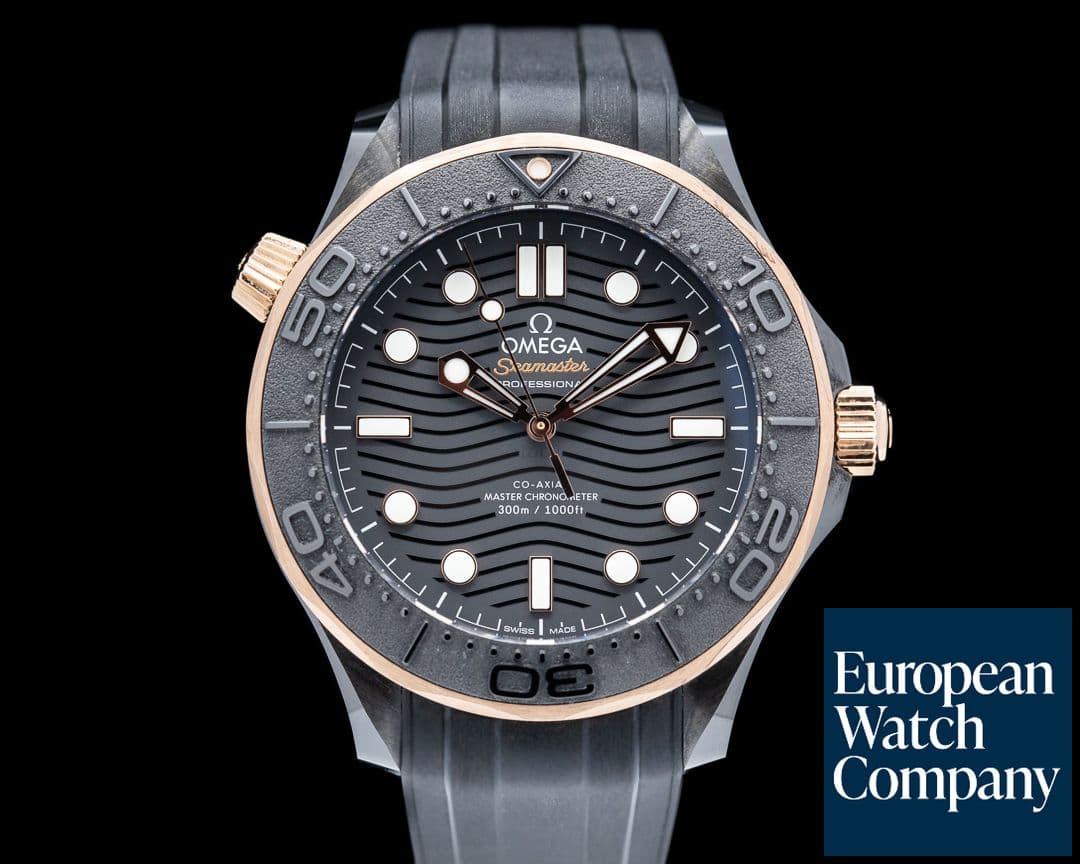 Image of Omega Seamaster Diver 300M Black SS / 18k Sedna Gold 2022