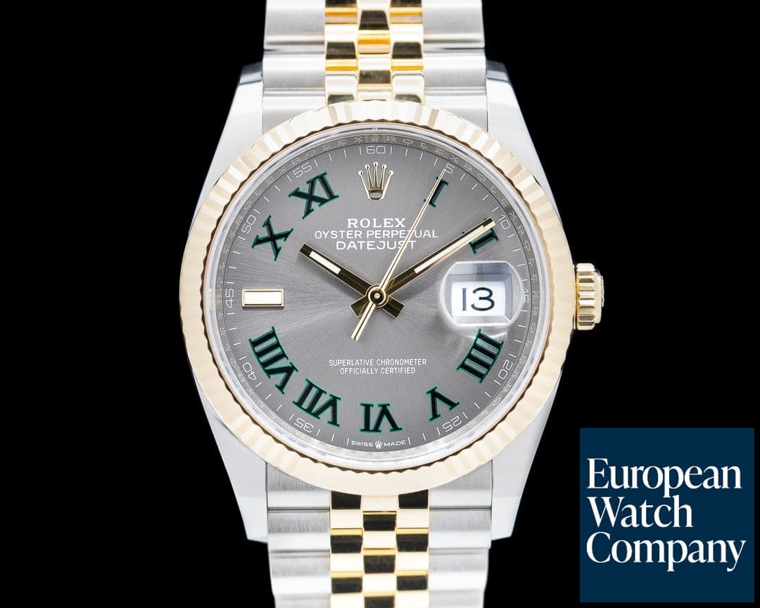 Image of Rolex Datejust 36 "Wimbledon" Dial 18K/SS 2023