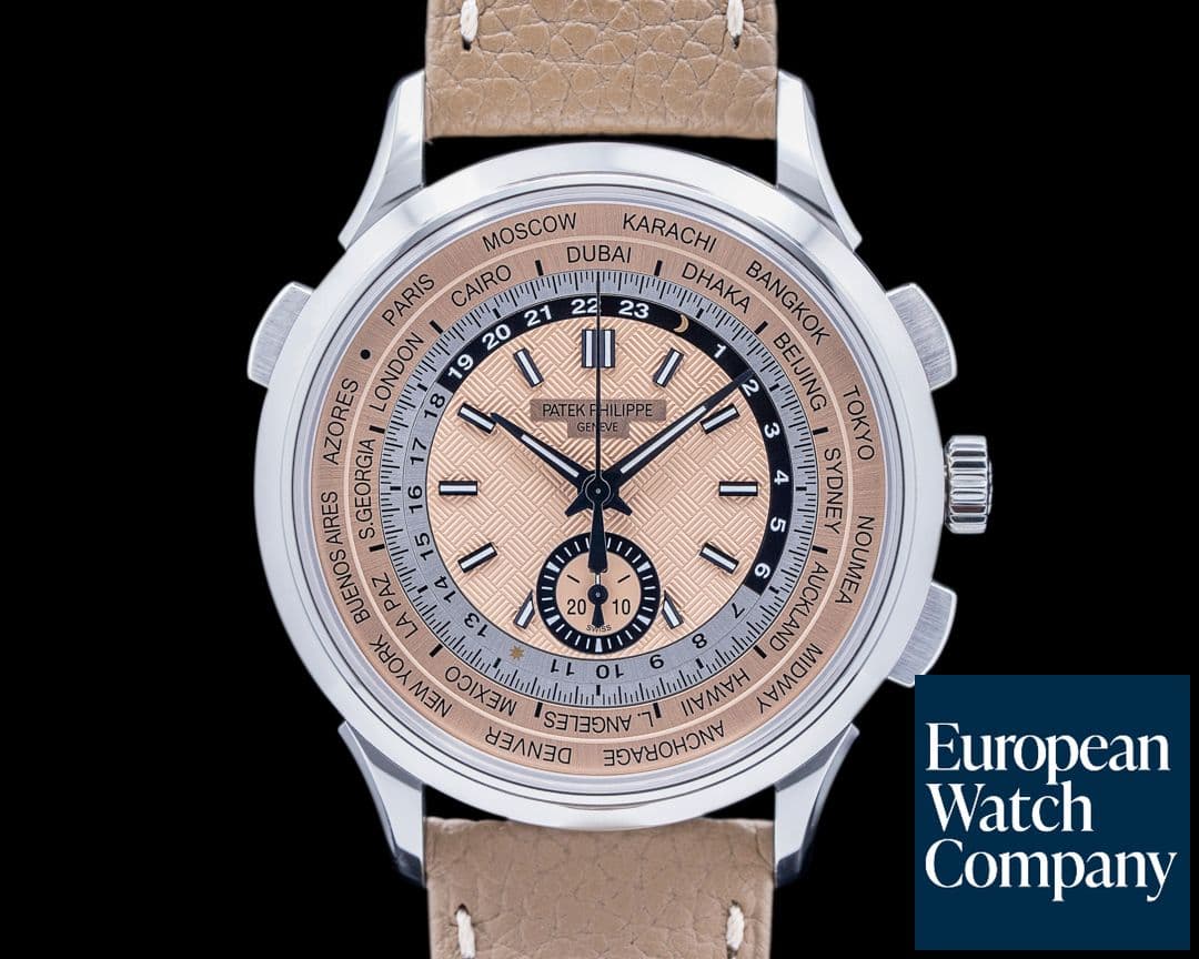 Image of Patek Philippe World Time 5935A Chronograph SS Salmon Dial 2023