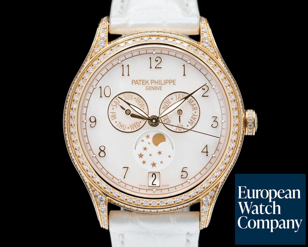Image of Patek Philippe Annual Calendar 4948R 18K Rose MOP Diamond Case 