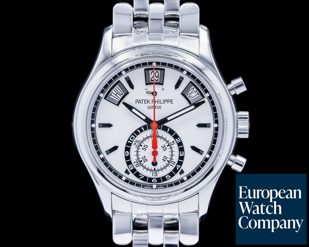 Image of Patek Philippe Annual Calendar 5960 Chronograph SS Silver Dial