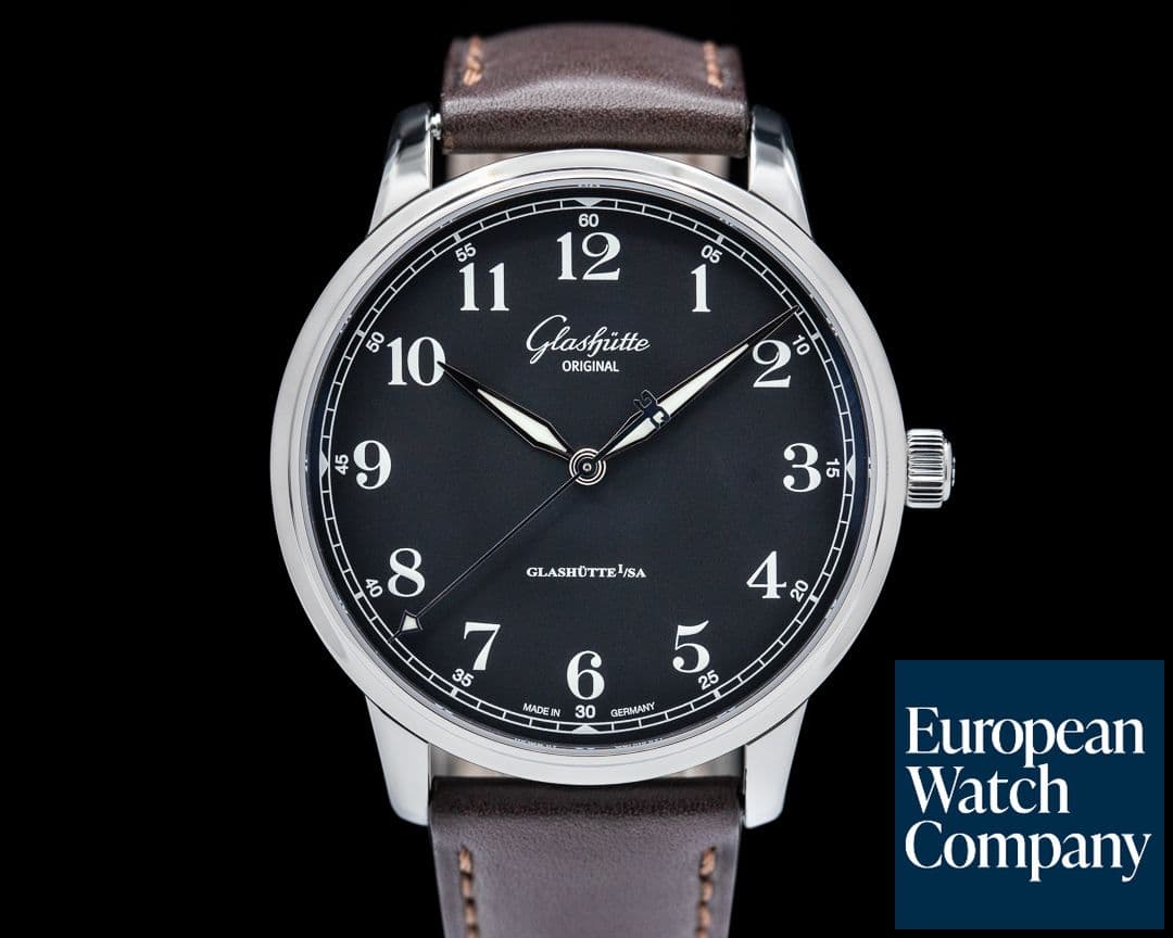 Image of Glashutte Original Senator Excellence SS Black Dial
