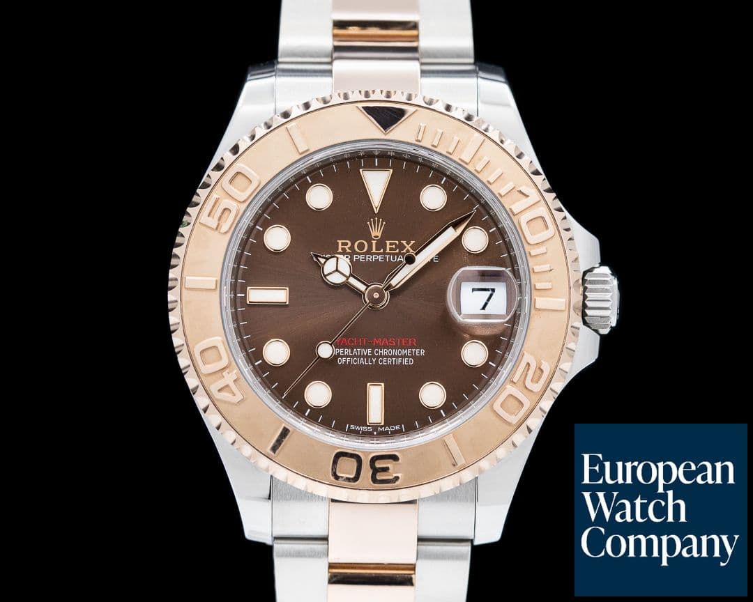 Image of Rolex Yachtmaster 37mm 18K Rose Gold / SS Brown Dial 2017