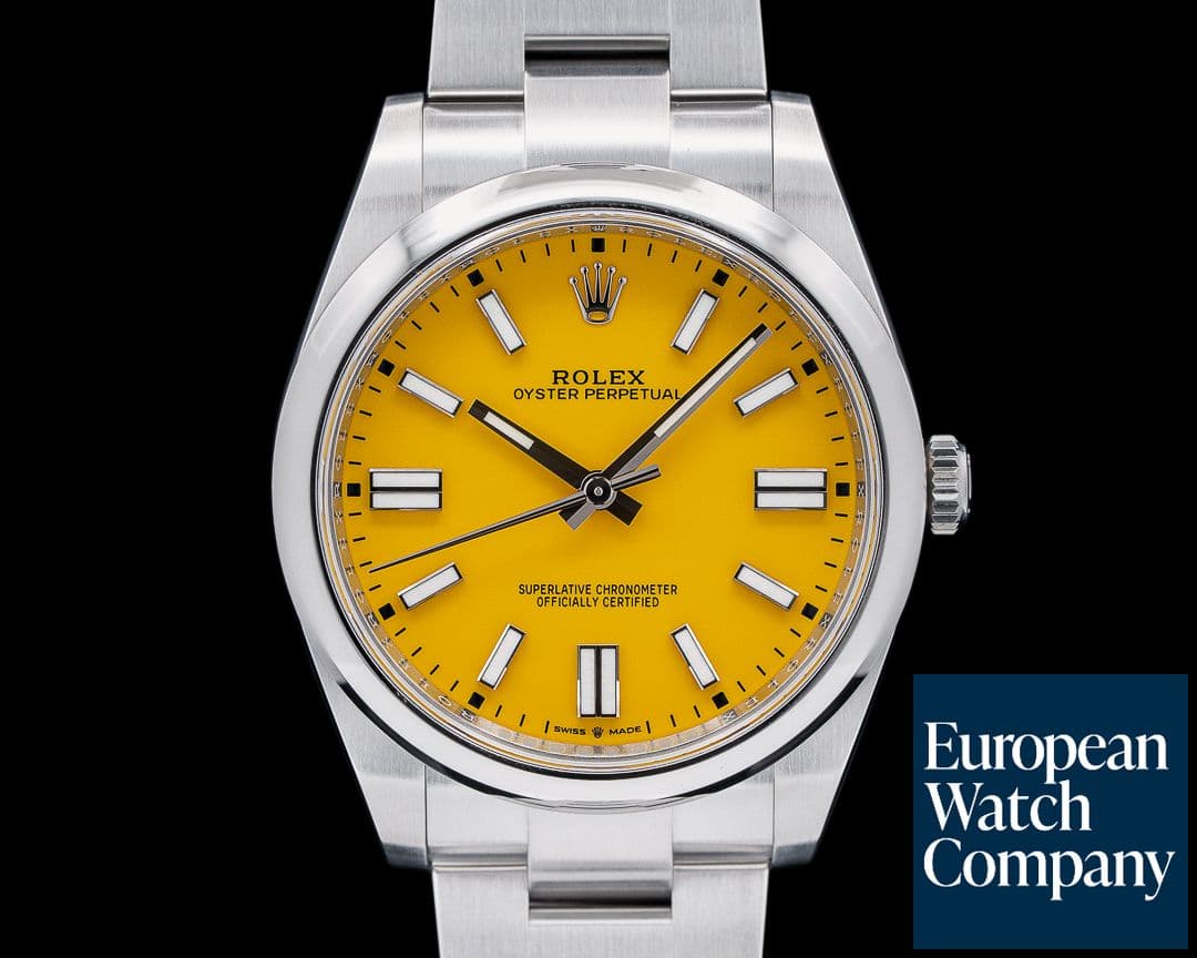 Image of Rolex Oyster Perpetual 124300 41mm SS / Yellow Dial 