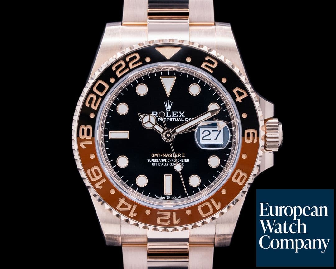 Image of Rolex GMT Master II 126715 18K Everose Ceramic Root Beer
