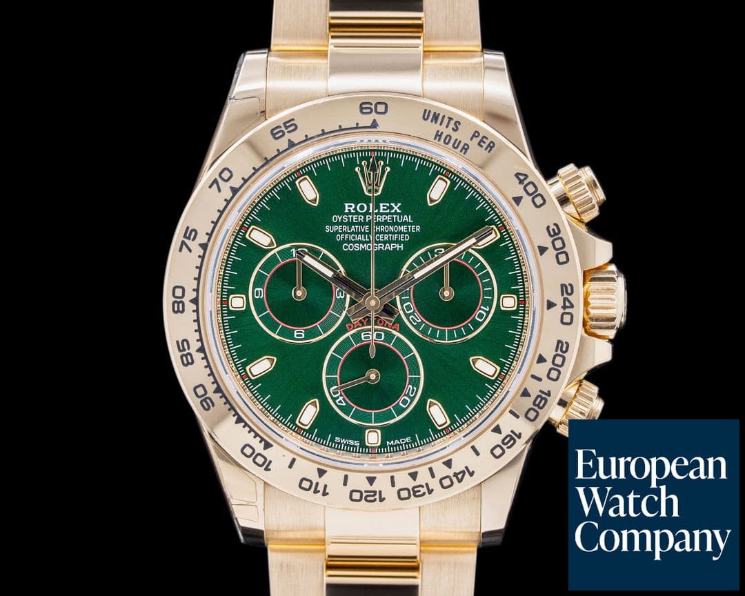 Image of Rolex Daytona 116508 18k Yellow Gold / Green Dial