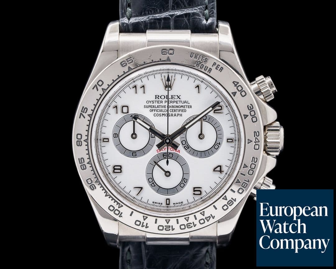 Image of Rolex Daytona WG Strap/ White dial